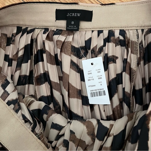 J. Crew Zebra Print Skirt in Black and Tan - Picture 7 of 7